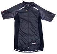 BLACK JERSEY  -  Funkier Firenze, Short Sleeve, Full Zip, Womens LARGE