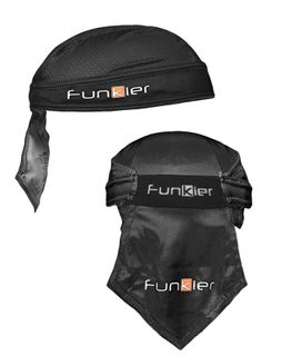 BANDANA  -  FUNKIER ADRIA, 100% Polyester, BLACK, LARGE