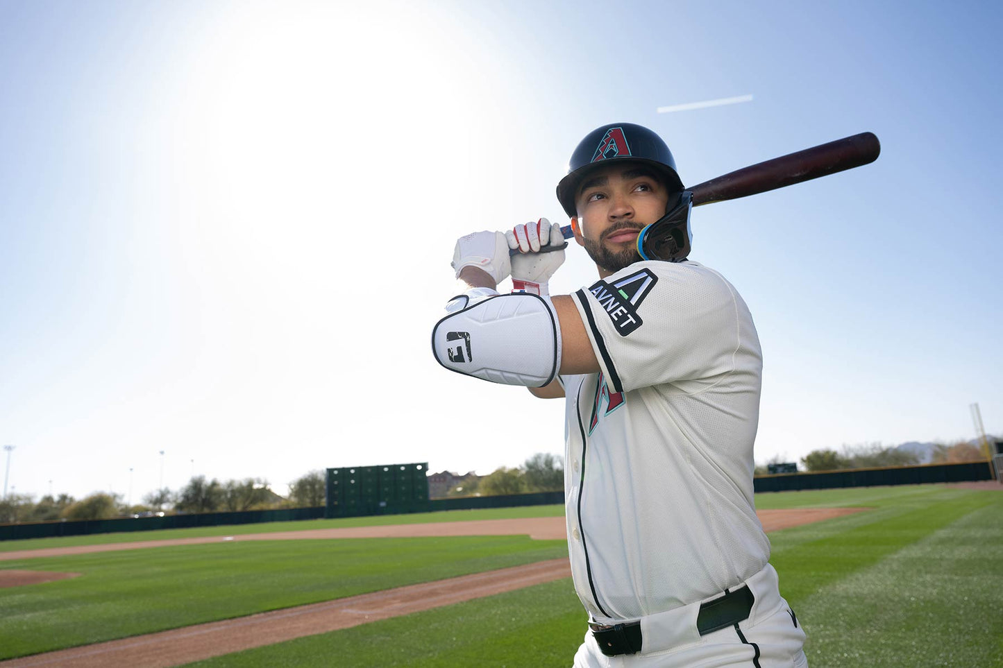 Alpha Elbow Guard MLB White