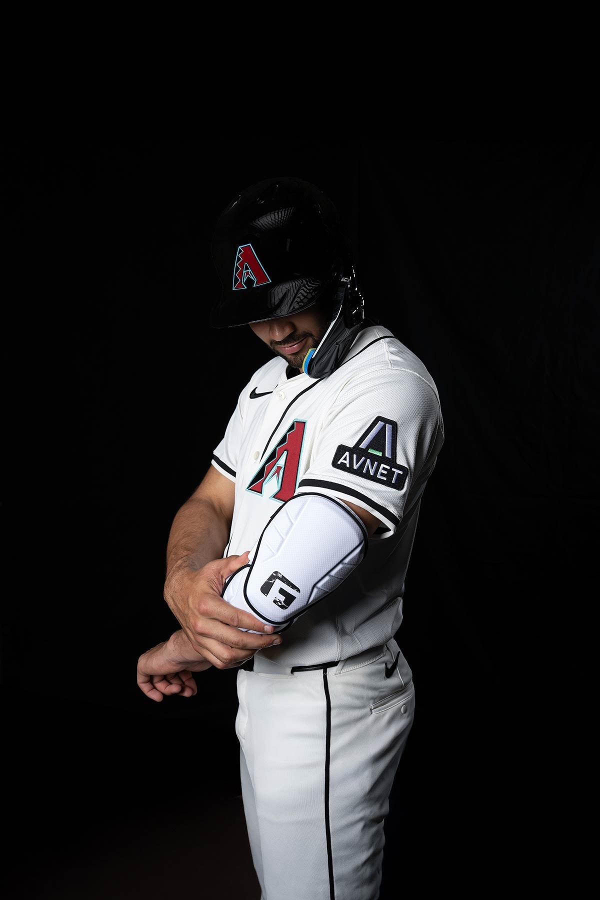 Alpha Elbow Guard MLB White