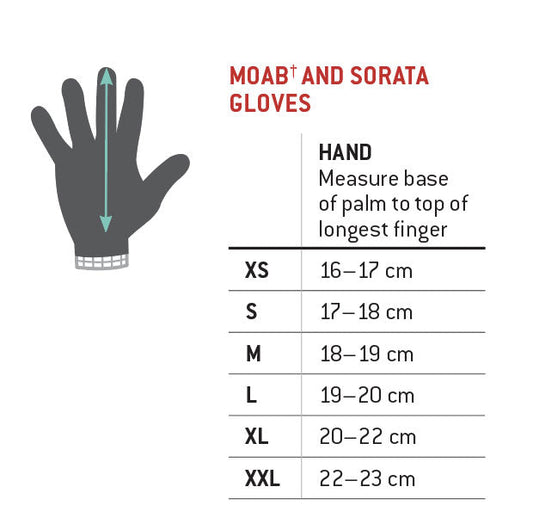 G-Form Moab Trail Glove - Grey / Sunburst