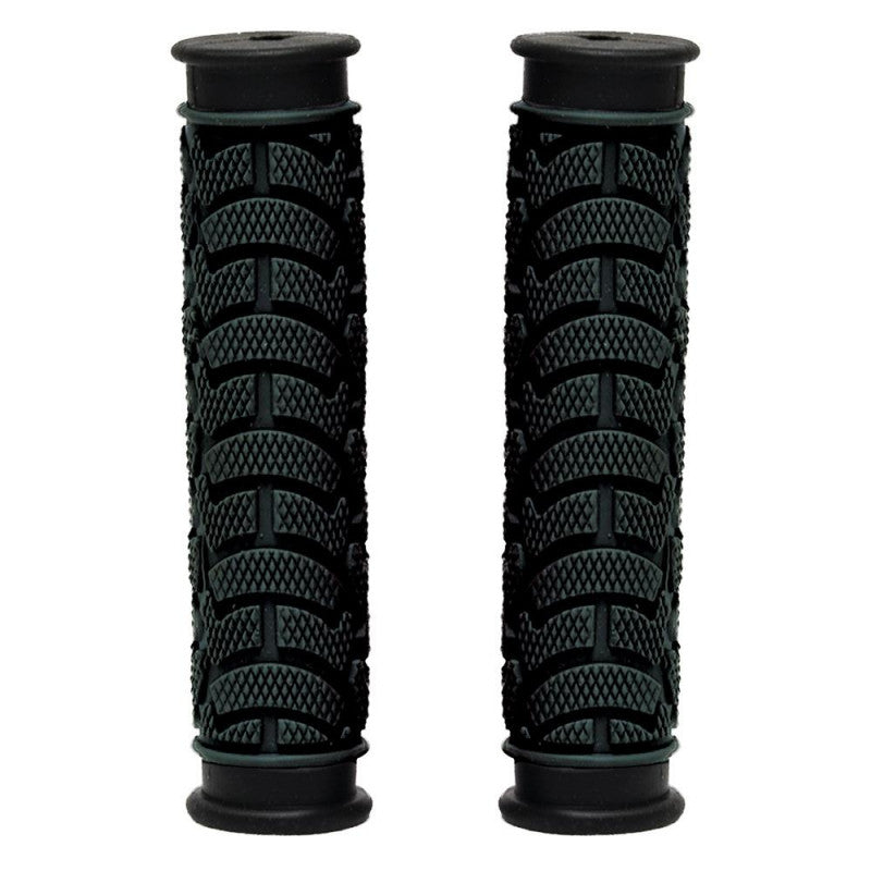 GRIPS - Dual Density MTB Grips, Closed End. 130mm BLACK   - Oxford Product