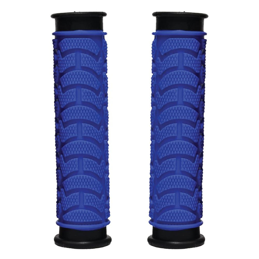 GRIPS - Dual Density MTB Grips, Clossed End. 130mm BLUE  - Oxford Product