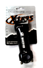 Ahead Stem  --  105mm Ext, 4 Degree, 28.6mm Dia., 25.4mm BB, Black with White Uno Logo