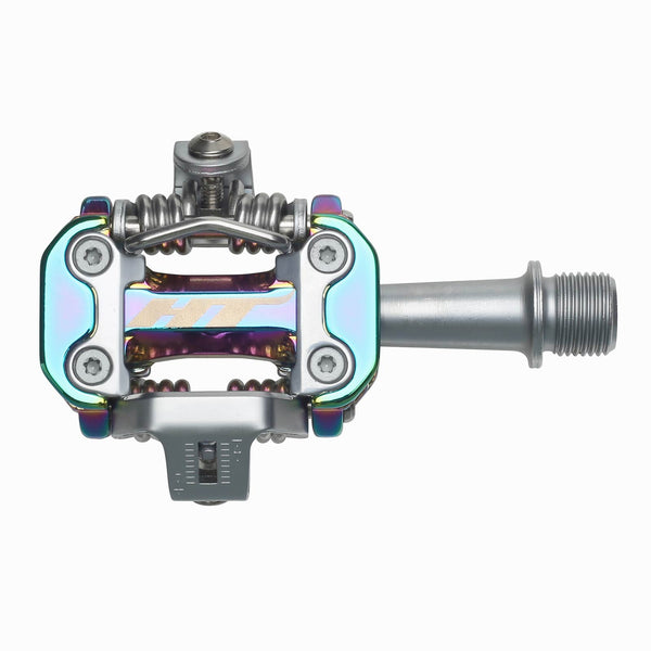 HT M2 Pedals (Alloy / CNC CRMO) - Oil Slick