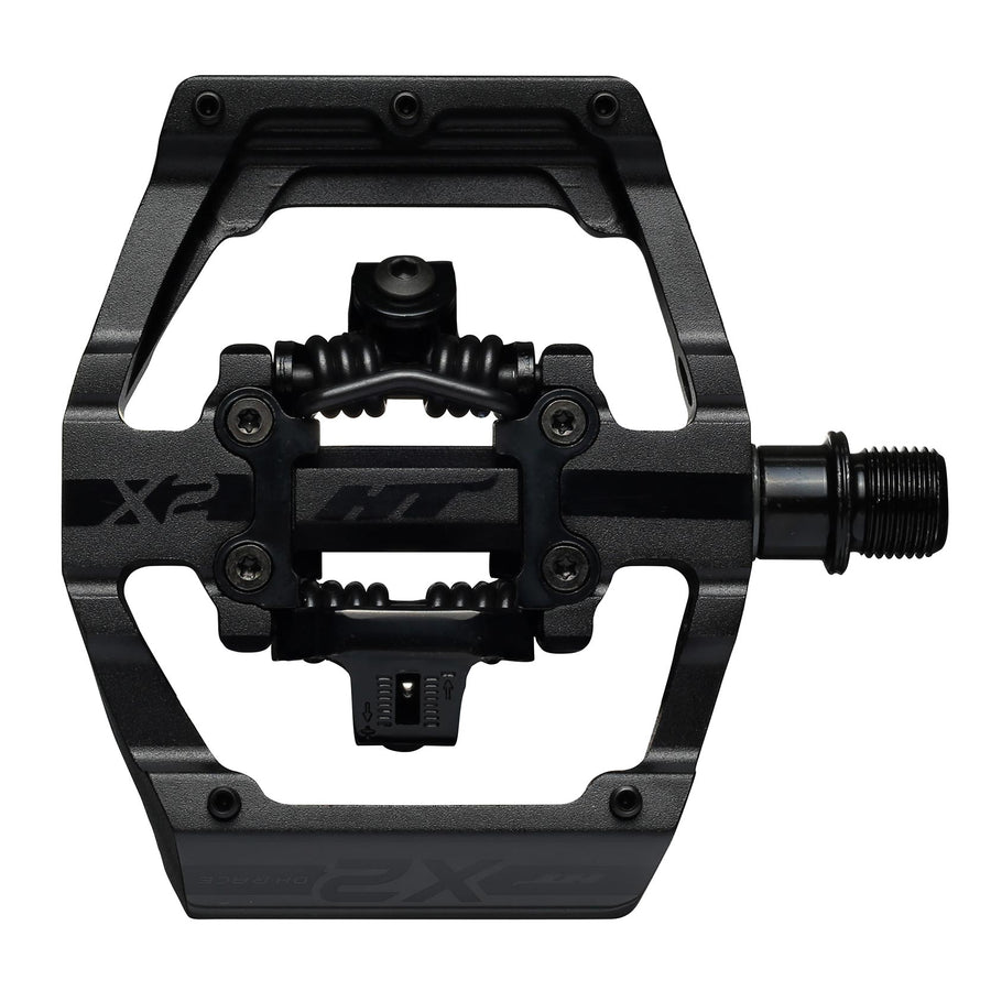 HT X2 Pedals (Alloy / CNC CRMO) - Stealth Black