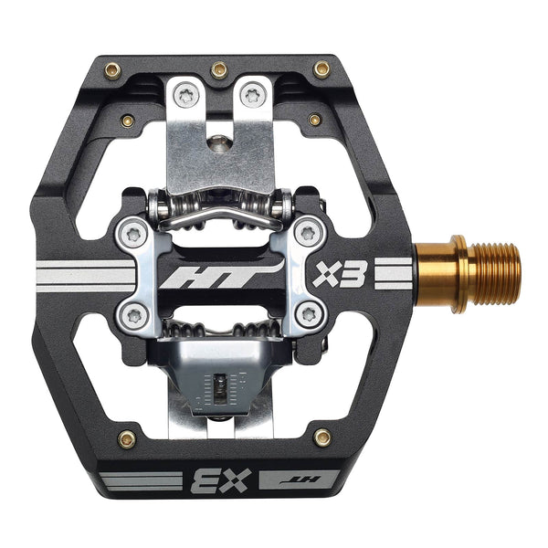 HT X3T Pedals (Alloy / CNC Ti - 80kg rider max) - Black