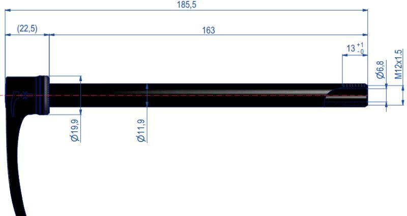 RWS 12 142 163mm long 12x1.5 plugin