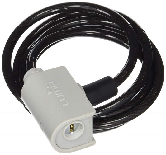 Lock Cable , 8mm x 1500mm, key lock, LUMA No1 lock brand in Spain (No Mounting Bracket)