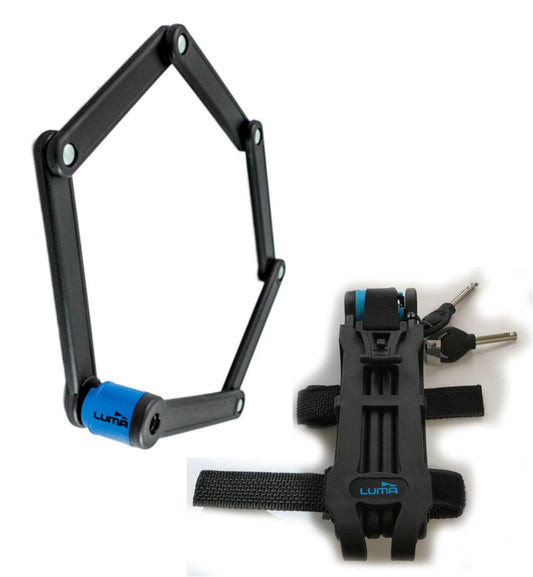 Lock, HIGH SECURITY, KEY, Folding lock, 80cm, w/Mounting brkt   LUMA No1 lock brand in Spain