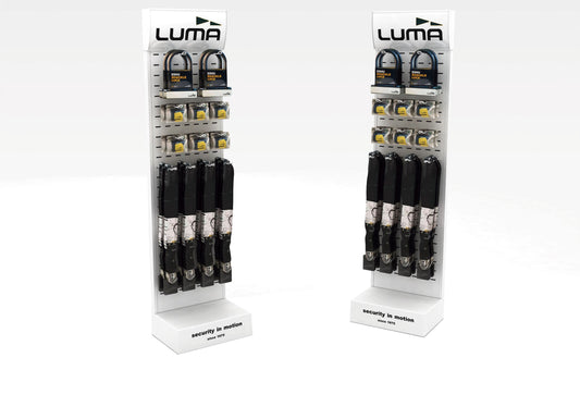 LUMA LOCK - One Face Display Stand - LUMA No1 lock brand in Spain