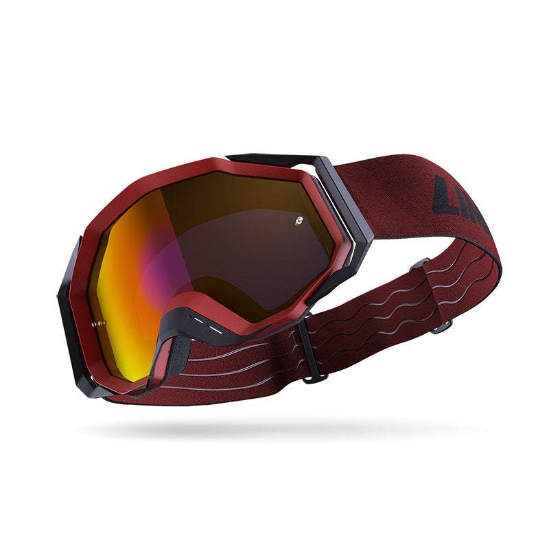 LIMAR GOGGLES ROC DARK RED
