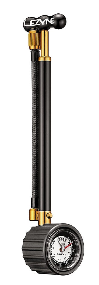 Lezyne Shock Drive 400psi, Guage - Bl