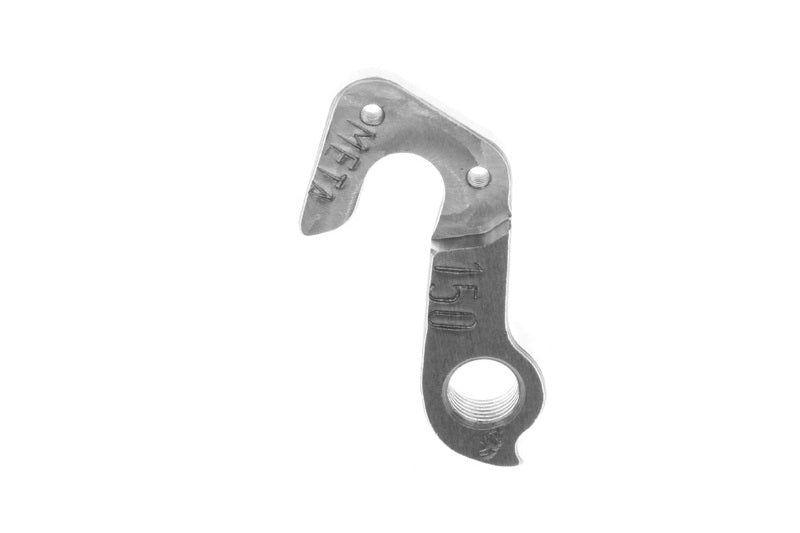 META CNC DERAILLEUR HANGER  - Model 150, Material 6061 T651 Aviation Aluminium, CNC Machined, Silver, GT