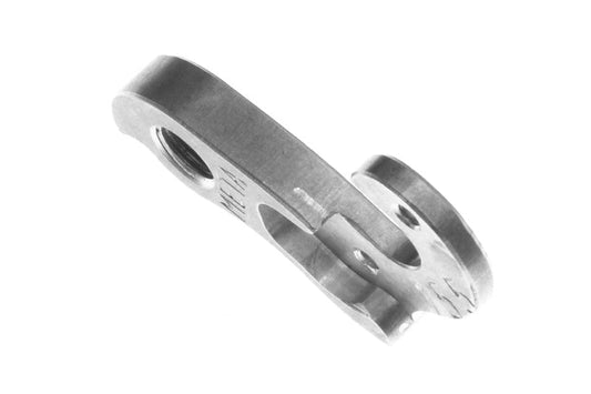 META CNC DERAILLEUR HANGER  - Model 155, Material 6061 T651 Aviation Aluminium, CNC Machined, Silver, Bianchi