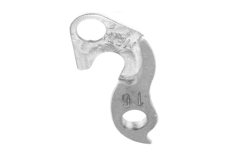 META CNC DERAILLEUR HANGER  - Model 16, Material 6061 T651 Aviation Aluminium, CNC Machined, Silver, SPECIALIZED