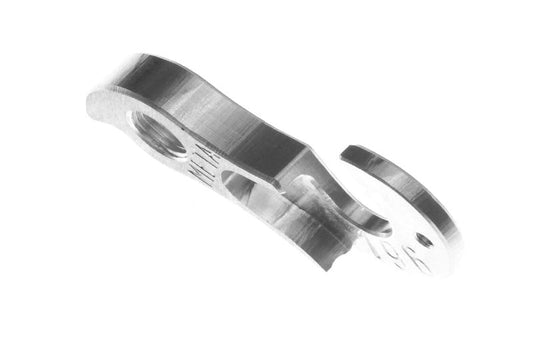 META CNC DERAILLEUR HANGER  - Model 196, Material 6061 T651 Aviation Aluminium, CNC Machined, Silver, De Rosa, Colnago