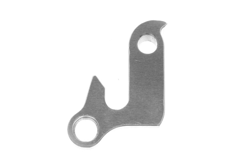 META CNC DERAILLEUR HANGER  - Model 49, Material 6061 T651 Aviation Aluminium, CNC Machined, Silver,  WHEELER, HARO, KHS, MERIDA, FALCON,
OPTIMA, SARACEN, TREK, CUBE
