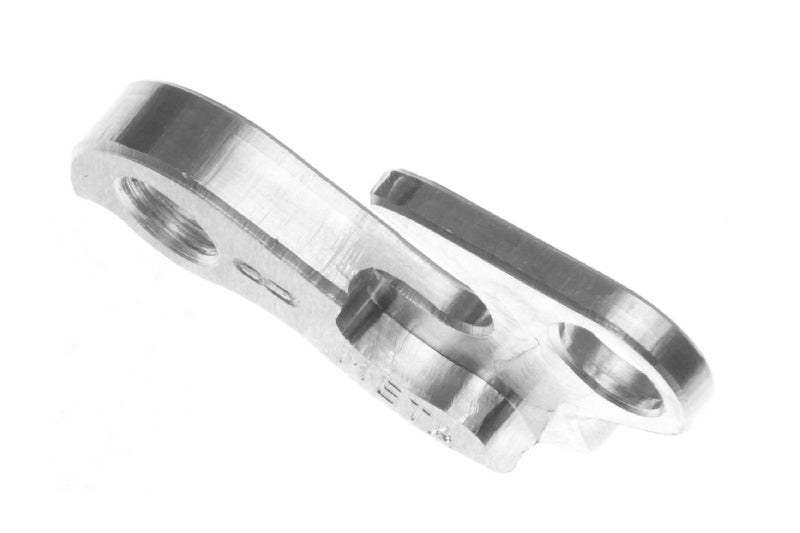 META CNC DERAILLEUR HANGER  - Model 8, Material 6061 T651 Aviation Aluminium, CNC Machined, Silver, Bianchi, BMC, etc ++