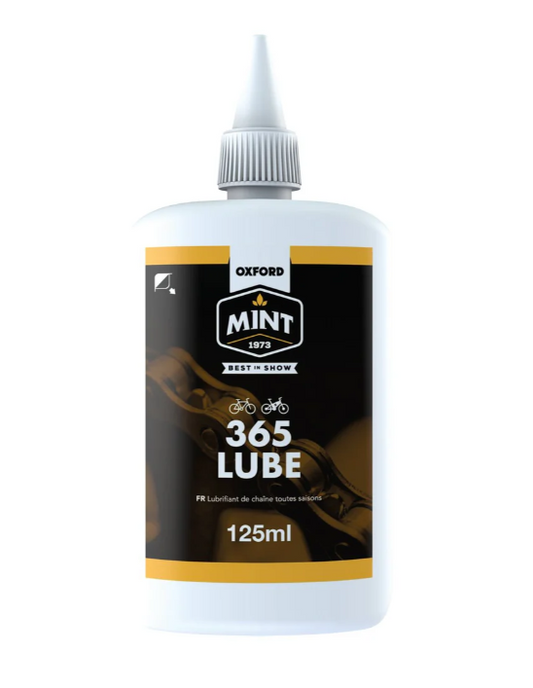 Oxford Mint 365 Lube 125ml, Biodegradeable lubricant, specially formulated lubricant to perform in dusty or wet conditions 24/7