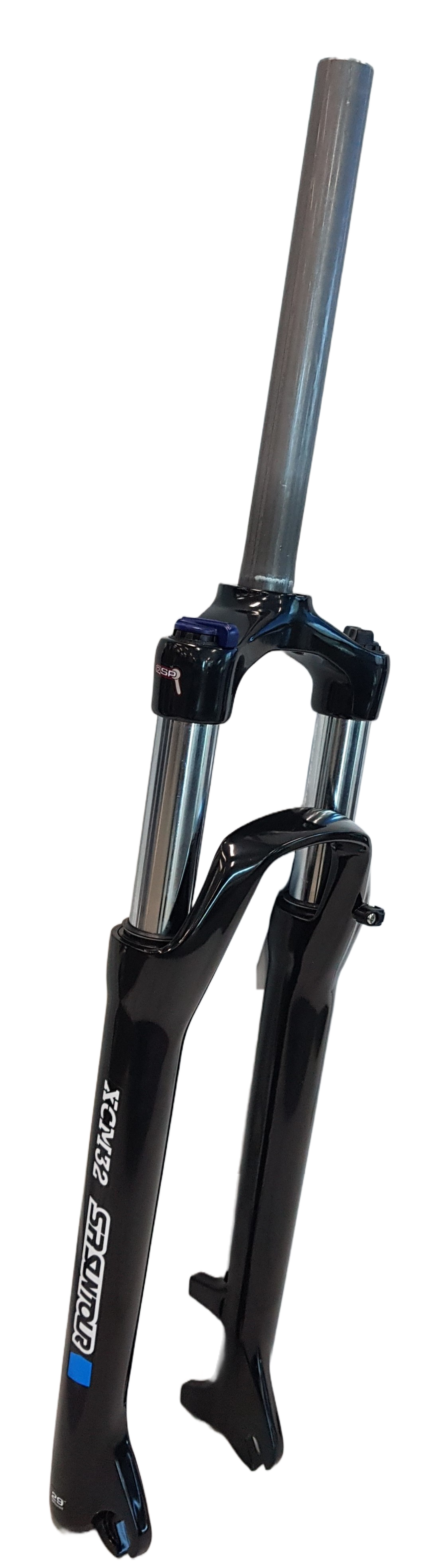 SUSPENSION FORK  29, Threadless,  XCM 32mm Stanchions. Hydraulic Lock-Out. Alloy Lowers. CroMo Steerer. 1 1/8. 9mm Drop Outs. Disc ONLY. 100mm Travel, Gloss BLACK YS728 (47mm Offset)