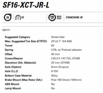 SUSPENSION FORK  20, XCT-JR-L DS 20