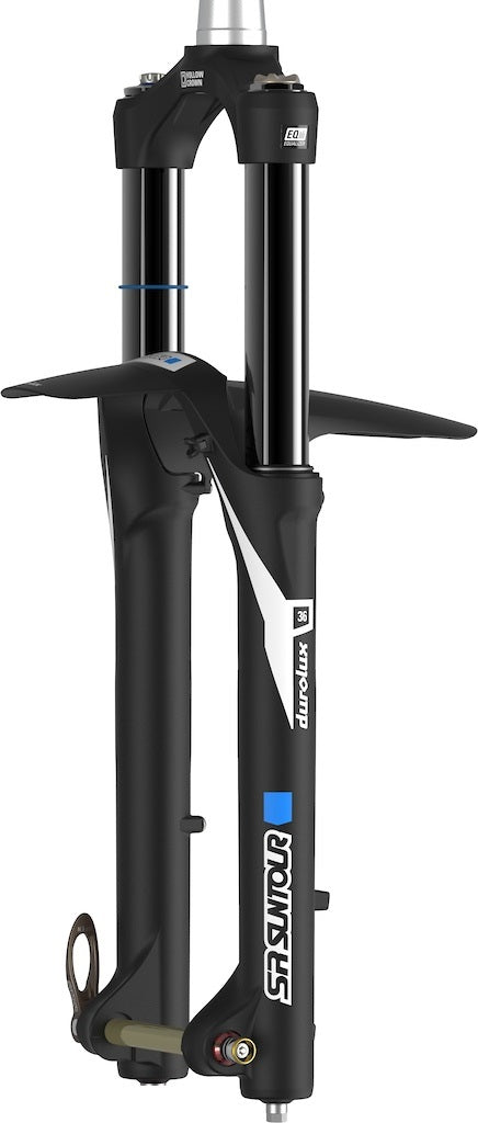 NEW DUROLUX EVO X (E-Bike)  36 Boost EQ RC+ CARTRIDGE SEMI OPEN BATH 29er Boost 15x110mm 150mm travel matte black comes with mudguard