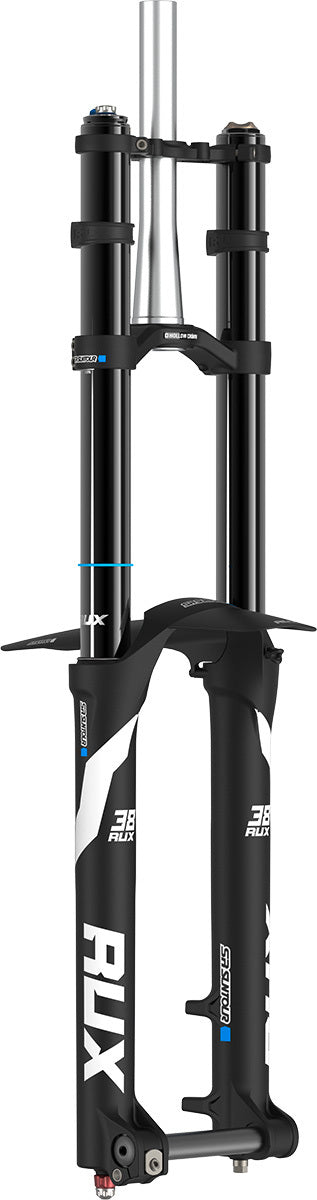 NEW DOWNHILL/FREERIDE  FORK 29er RUX38 EVO RC+ CARTRIDGE SEMI OPEN BATH EQ air spring  200mmTravel  tool type axle 20 x 110mm, air spring Tapered Streerer, Matt black