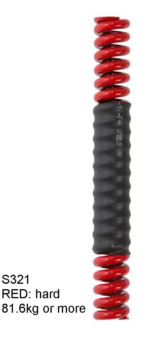 Hard spring for 27.2mm Dia. NCX seatpost. RED. 81.6kg or more
