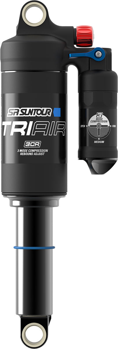 Rear shock, Mod.RS24-TRIAIR, 3CR LVN, air spring, travel: 200 x 57mm