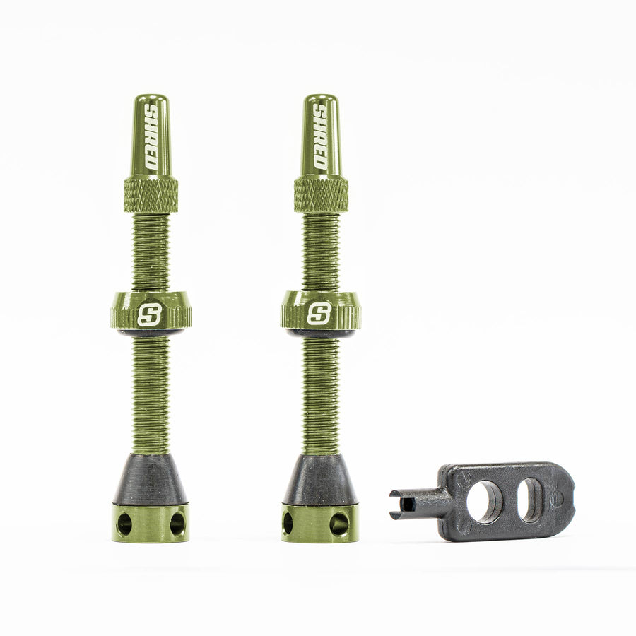 Tubeless Valves Set - 50mm Green