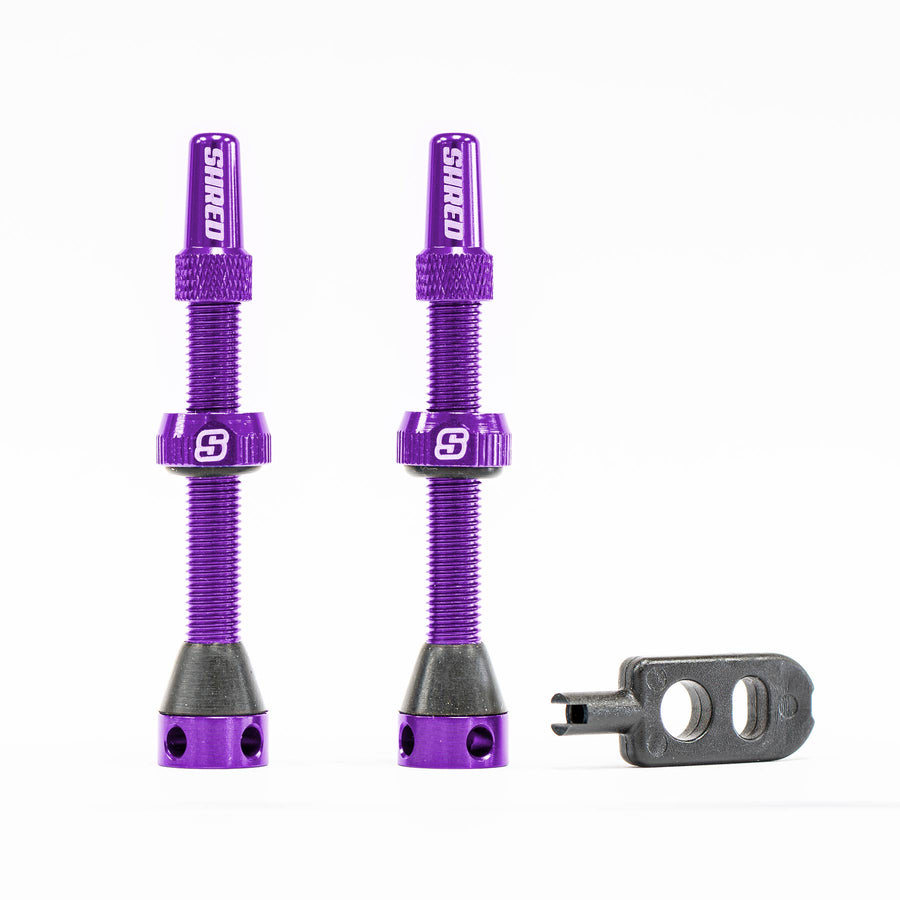 Tubeless Valves Set - 50mm Purple