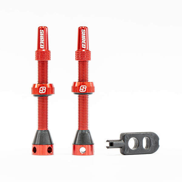 Tubeless Valves Set - 50mm Red