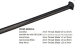 DT spoke Aerocomp II T-HEAD Blk