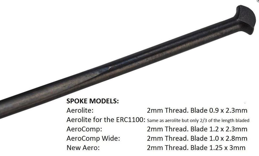 DT spoke Aerocomp II T-HEAD Blk