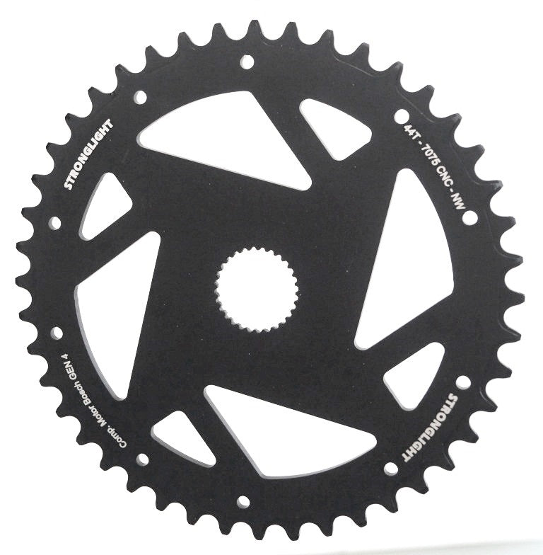 CHAINRING - eBIKE "STRONGLIGHT", 44T N/W DIRECT MOUNT BOSCH GEN 4  7075-T6 CNC. BLACK (Narrow Wide)