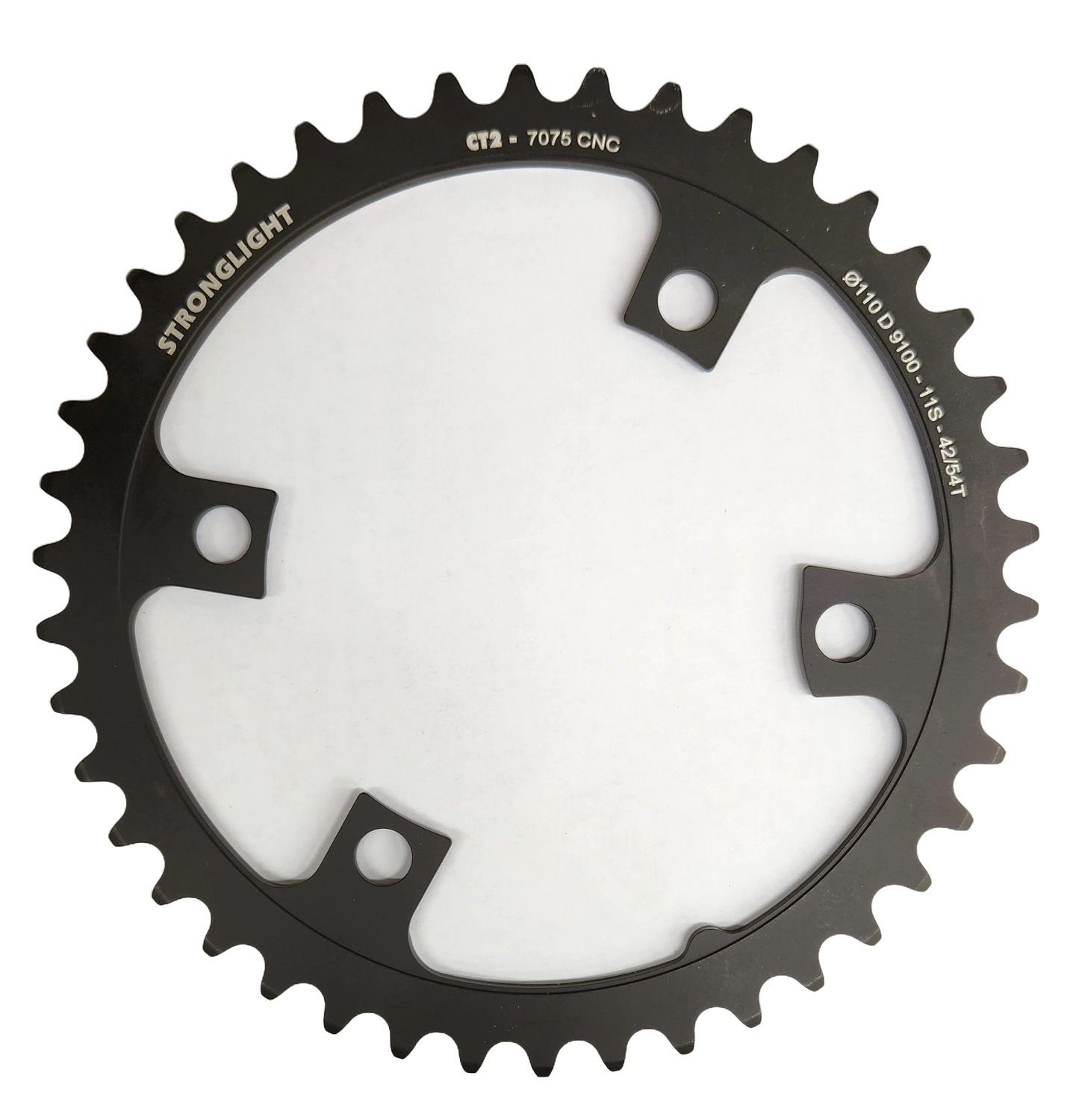 ROAD CHAINRING SHIMANO ULTEGRA - FC-R8000 - FC-R8050 comp.7075-T6CT² (black)11 Speed 110 BCD. Inner.42 (54)4 arms