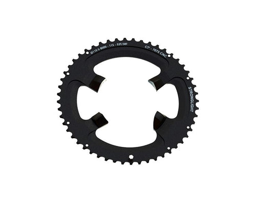 ROAD CHAINRING SHIMANO ULTEGRA - FC-R8000 - FC-R8050 comp.7075-T6CT² (black)11 Speed. 110 BCD. Outer.54 - 4 arms