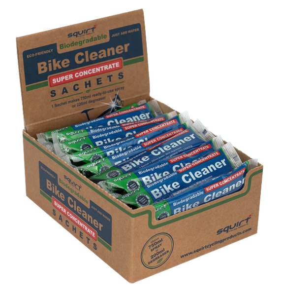 Squirt Bike Cleaner Super Concentrate - Bulk pack - 50 x 30ml sachets in Counter Display Box