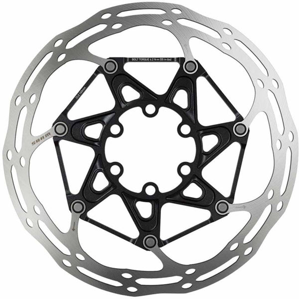 SRAM Rotor Centerline X 140mm Black (includes Steel rotor bolts) Rounded 1.85mm
