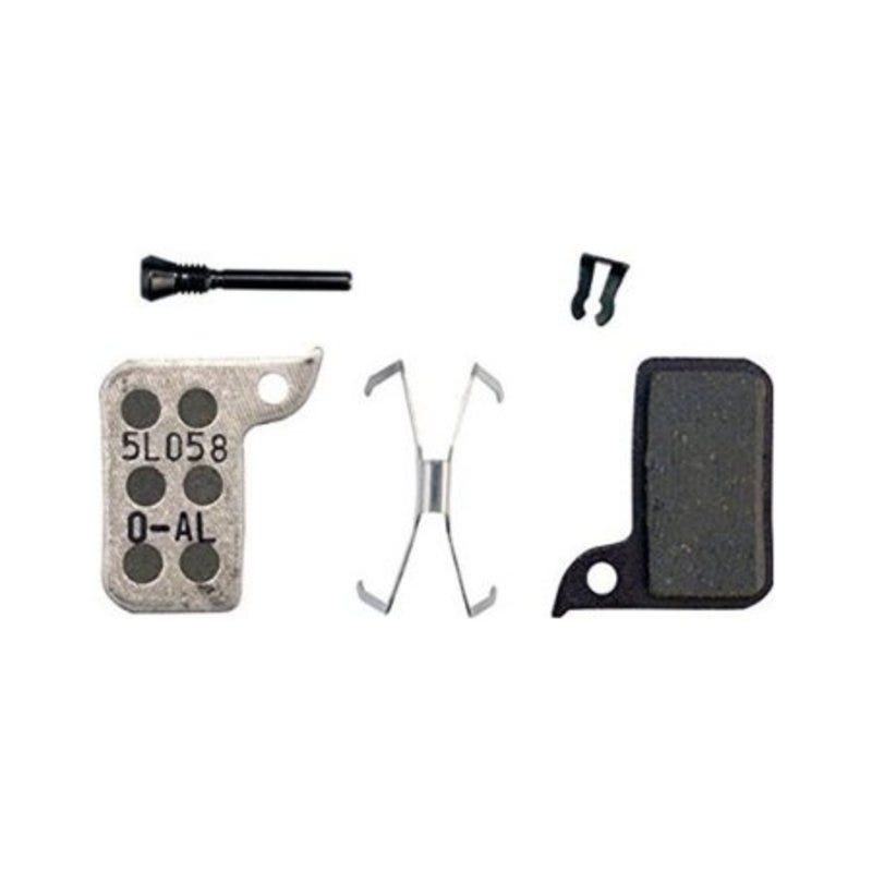 DISC BRAKE PADS - ASYMMETRIC ORGANIC/ALUMINUM (QUIET/LIGHT) â€“ MONOBLOCK - SRAM HYDRAULIC ROAD DISC, LEVEL A1 (2017-201