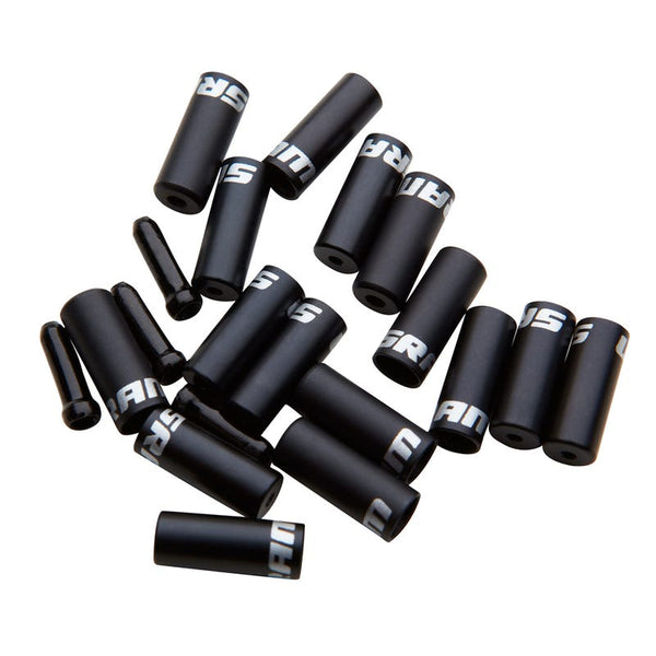 SRAM Ferrule Kit, Aluminum Black - includes Shift 4.0mm Qty 10, Brake 5.0mm Qty 6, Cable Tip Qty 4