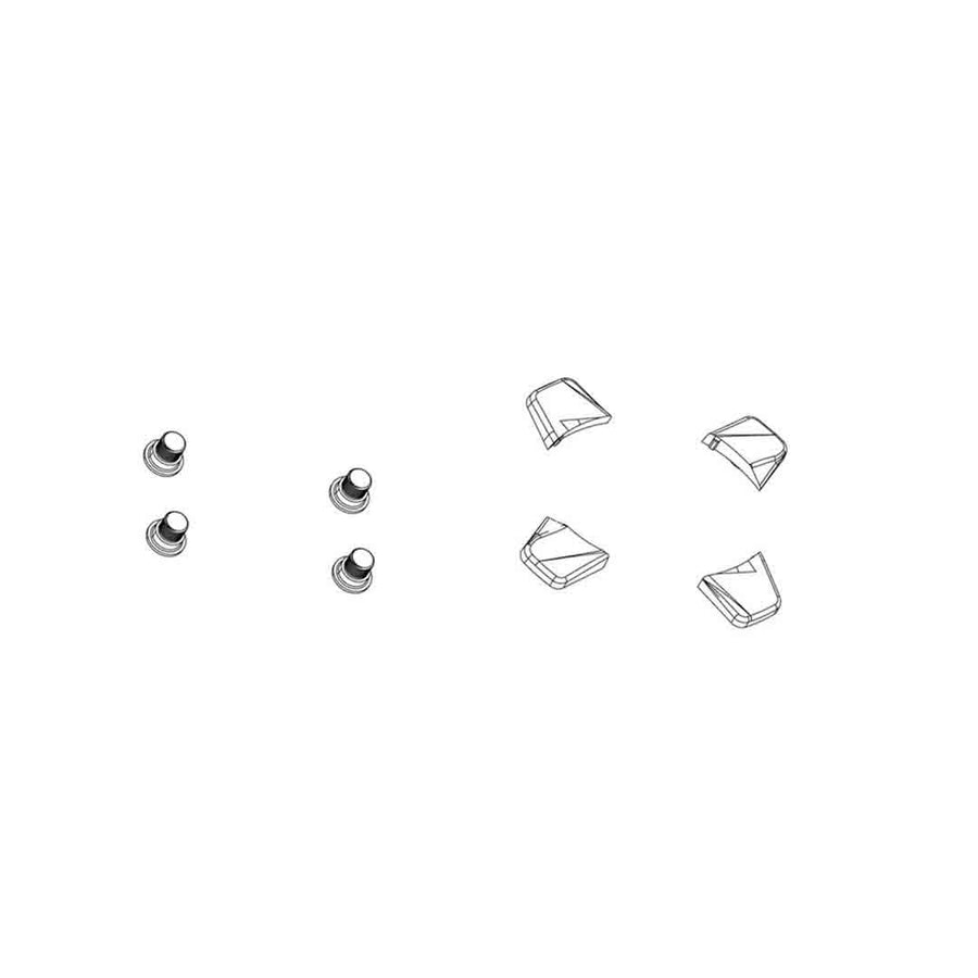 SRAM CHAINRING BOLT KIT 5X2 M8.5X7 / M8.5X5 STEEL BLACK, HIDDEN BOLT INCLUDING SPACER QTY 5