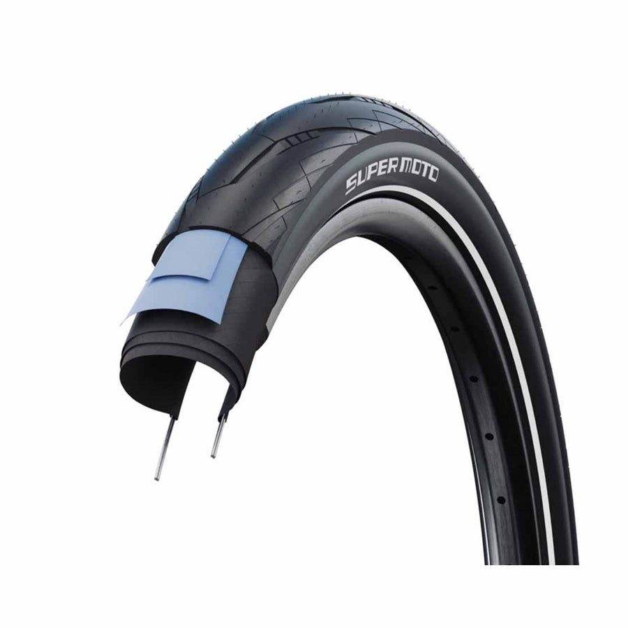 Schwalbe Super Moto 28x2.40 Tyre Black+Reflex