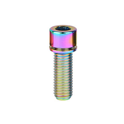 TITANIUM BOLT - M6 x 20mm, Rainbow, Gr 5 Bolt, w/washer, Standard Allen Key head (Sold Individually)