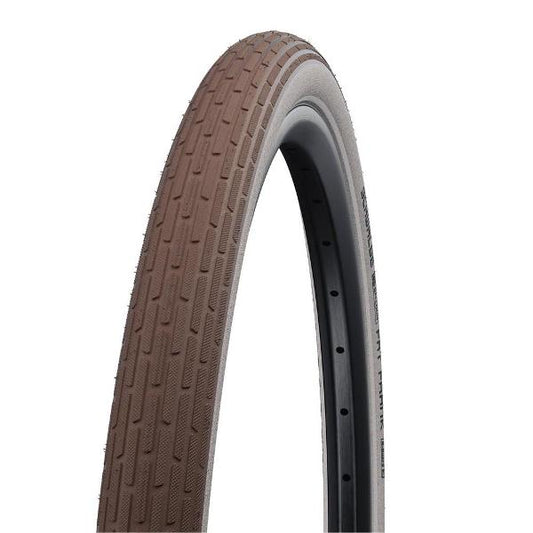 Schwalbe Fat Frank 26 x 2.35" Kevlar Guard Brown/Whitewall Reflective »