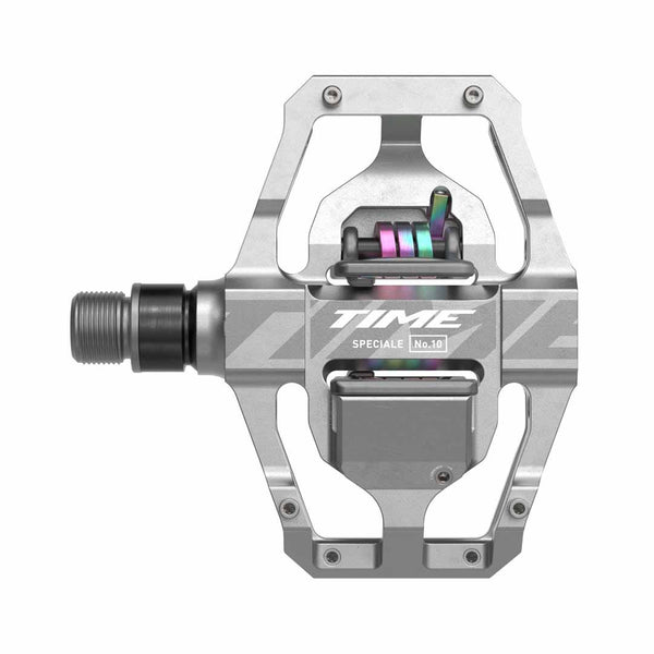 Pedal TIME Speciale 10 Large, including ATAC standard cleats, Raw Aluminium B1