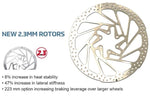 TRP Rotor for disc brake, Dia.180mm, six  , silver,  2.3mm thickness, (Suits TRP062/063/085/086)