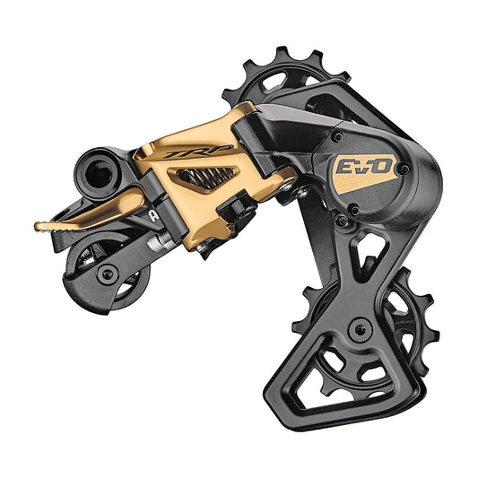 TRP Rear derailleur RD-M9070 EVO, 7 speed, High polished GOLD, 26T Max, Short cage w/ clutch