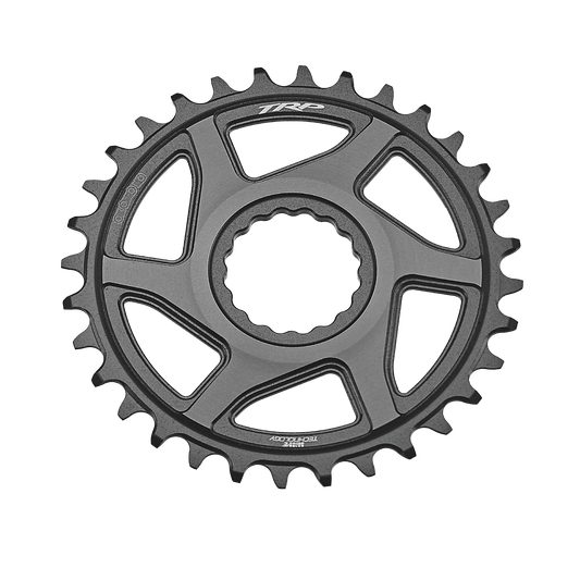 TRP Chainring CR-M9050, 32T Boost 3mm offset Chainring Cinch Interface, Duotone (Sandblasted Black / Space Grey)